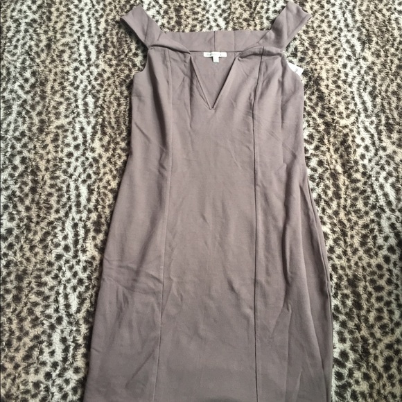 Charlotte Russe Dresses & Skirts - Purple Grey off the shoulder dress